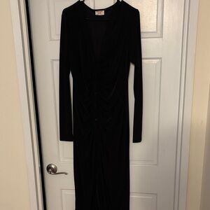 Showpo Black Long Sleeve Dress